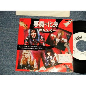 Photo: W.A.S.P. - A)I WANNA BE SOMEBODY 悪魔の化身  B)OOTORMENTOR トーメンター (Ex+/MINT-, Ex++Ex++ BB, STOFC) / 1984 JAPAN ORIGINAL "WHITE LABEL PROMO" Used 7" 45rpm SINGLE