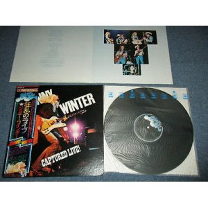 Photo: JOHNNY WINTER ジョニー・ウインター - CAPTURED LIVE!  狂乱のライブ (Ex++/MINT-) / 1976 JAPAN ORIGINAL Used LP with OBI オビ付