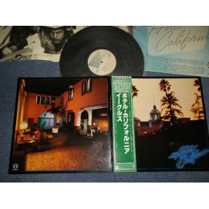 Photo: EAGLES イーグルス - HOTEL CALIFORNIA (With POSTER + INSERTS) (MINT-/MINT-) / 1981 Japan Reissue Used LP with OBI