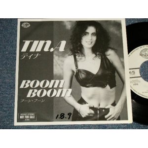 Photo: TINA ティナ - BOOM BOOM ブーン・ブーン A)RADIO VERSION   B)FREE STYLE  (Ex+/MINT-, Ex+ SWOFC) / 1989 JAPAN ORIGINAL "PROMO ONLY" Used 7" 45rpm SINGLE