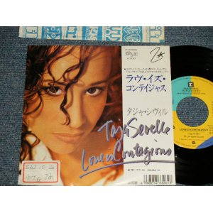 Photo: TAJA SEVELLE タジャ・シヴィル (PRINCE Family) - A)LOVE IS CONTAGIOUS ラヴ・イズ・コンティジャス  B)MAMA 16  (Ex++/MINT- STOFC) / 1987 JAPAN ORIGINAL "PROMO" Used 7" 45rpm SINGLE