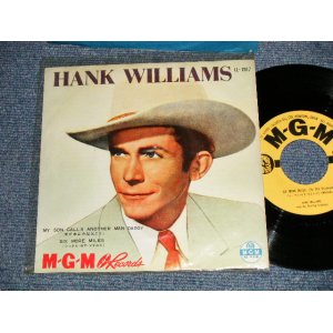 Photo: HANK WILLIAMS ハンク・ウイリアムス -HANK WILLIAMS - A)Six More Miles (To The Graveyard) シックス・モア・マイルズ  B)My Son Calls Another Man Daddy 俺が本当の親父だよ  (Ex++/Ex++) / 1957 JAPAN ORIGINAL Used 7" 45rpm SINGLE