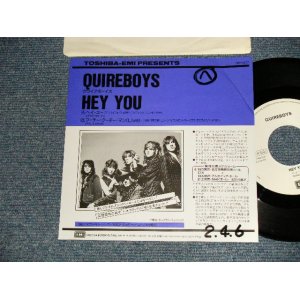 Photo: QUIREBOYS クワイアボーイズ - A)HEY YOU B)HOOCHIE COOCHIE MAN (Ex/Ex+ WOFC) / 1990 JAPAN ORIGINAL "PROMO ONLY" Used 7" 45rpm Single 