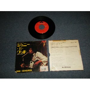 Photo: JIMI HENDRIX ジミ・ヘンドリックス -  A)JOHNNY B. GOODE ジョニー・Ｂ・グッド   B)LITTLE WING (POOR/Ex STOFC, FULL EDGE SPLIT)/ 1972 JAPAN ORIGINAL Used 7"45 With PICTURE SLEEVE 