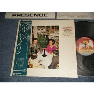 Photo: LED ZEPPELIN - PRESENCE (with OUTER SOFT Vinyl Bag with HYPE TITLE SEAL) (MINT/MINT) / 1976 JAPAN LP w/OBI(With BACK ORDER SHEET ON BACK $ OVER WRAP WIDE STYLE OBI)