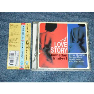 Photo: MANHATTAN TRINITY+1 マンハッタン・トリニティ + 1 - A LOVE STORY (MINT-/MINT) / 1999 JAPAN ORIGINAL Used CD +Obi
