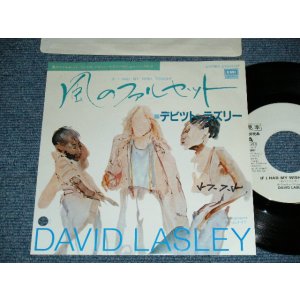 Photo: DAVID LASLEY デビッド・ラズリー - A) IF I HAD MY WISH TONIGHT  風のファルセット   B) ROOMMATE (MINT-/MINT- BB for PROMO) / 1982 JAPAN ORIGINAL "WHITE LABEL PROMO" Used 7" 45's Single  