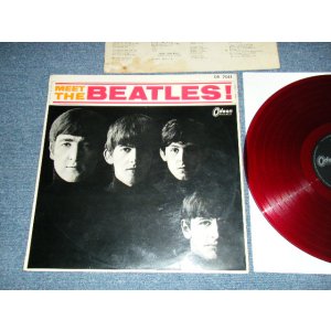 Photo: THE BEATLES - MEET THE BEATLES ビートルズ! (¥1500 Price Mark) (Ex+/Ex+++) / 1964 JAPAN ORIGINAL "RED WAX Vinyl" MONO Used LP