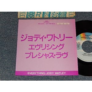 Photo: JODY WATLEY ジョディー・ワトリー - A) EVERYTHING エヴリシング  B) PRECIOUS LOVE プレシャス・ラヴ (Ex++/Ex++ STOFC) /1988 JAPAN ORIGINAL "PROMO ONLY" Used 7"45 Single