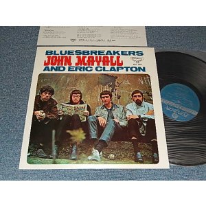 Photo:  JOHN MAYALL  and The BLUES BREAKERS with ERIC CLAPTONジョン・メイオールとブルース・ブレイカーズ - エリック・クラプトンとジョン・メイオール JOHN MAYALL  and The BLUES BREAKERS with ERIC CLAPTON  (MINT/MINT ) / 1969 Version JAPAN  RE-PRESS REISSUE Used LP