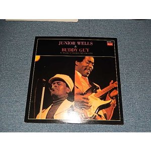 Photo: ジュニア・ウエルズ＆バディ・ガイJUNIOR WELLS & BUDDY GUY - JUNIOR WELLS & BUDDY GUY  : LIVE RECORDING AT YUBINCHOKIN HALL ON MARCH 1975 (Ex+++/MINT-)  /  1975 JAPAN Only ORIGINAL Used 2-LP's 