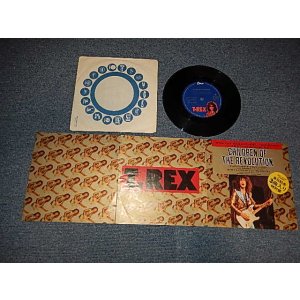 Photo: T-REX T.レックス - A) CHILDREN OF THE REVOLUTION B-1) JITTERBUG LOVE B-2)SUNKEN RAGS (Ex++/Ex++ Visual Grade) / 1972 JAPAN ORIGINAL Used 7"45 With PICTURE COVER