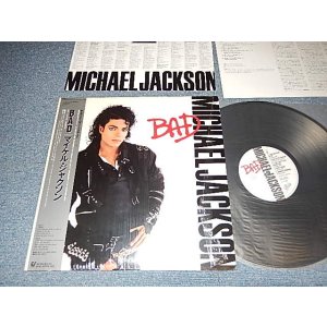 Photo: MICHAEL JACKSON マイケル・ジャクソン - BAD (With CUSTOM INER SLEEVE) (MINT/MINT) /1987JAPAN ORIGINAL Used LP with OBI