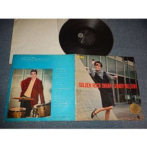 Photo: SANDY NELSON サンディ・ネルソン - GOLDEN ROCK DRUM (Ex/Ex+ Looks:Ex) /  1967? JAPAN ORIGINAL Used LP  