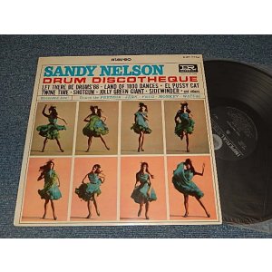 Photo: SANDY NELSON サンディ・ネルソン - DRUM DISCCOTHEQUE サンディ・ネルソン'66 (Ex/Ex+++ A-4,B-4:Ex+ PINHOLE)  /  1965 JAPAN ORIGINAL Used LP  
