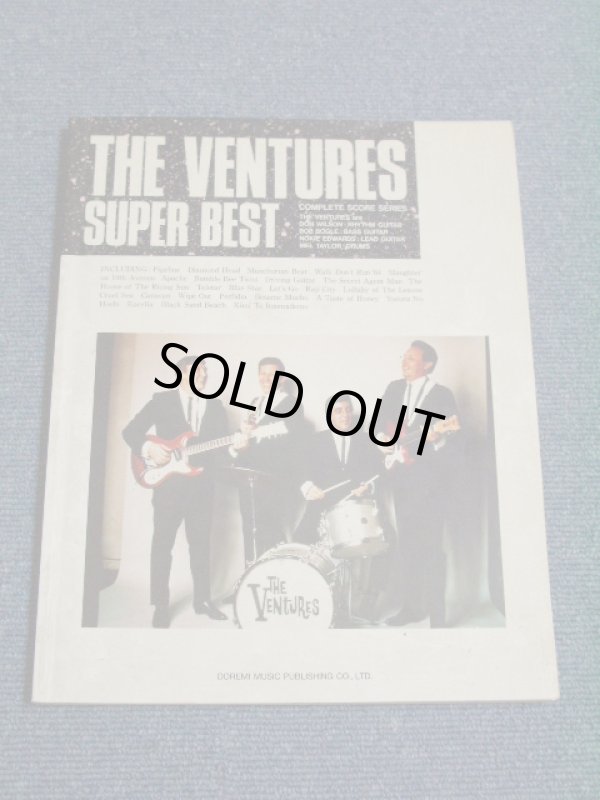 Photo1: THE VENTURES - ( BAND SCORE )  SUPER BEST/ 1991  1st Press? VERSION Used BOOK