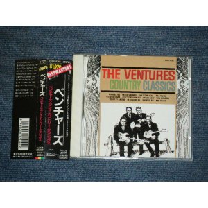 Photo: THE VENTURES - THE VENTURES PLAY THE COUNTRY CLASSICS / 1990 JAPAN ORIGINAL PROMO  Used  CD With OBI 
