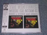 Photo: THE VENTURES - WHERE THE ACTION IS ( MONO & STEREO 2 in 1 + Bonus )  / 2000 JAPAN Sealed CD 