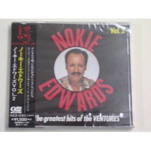 Photo: NOKIE EDWARDS of THE VENTURES - VOL.2  THE GREATEST HITS OF THE VENTURES  / 1994 JAPAN  SEALED CD With OBI 