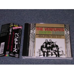 Photo: THE VENTURES - THE VENTURES PLAY THE COUNTRY CLASSICS / 1990 JAPAN ORIGINAL Used  CD With OBI 