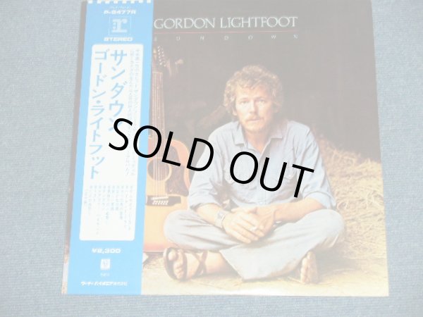 Photo1: GORDON LIGHTFOOT - SUNDOWN / 1974 JAPAN ORIGINAL Used  LP With OBI With BACK ORDER SHEET on OBI'S BACK 