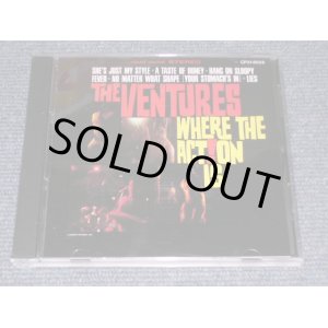 Photo: THE VENTURES - WHERE BTHE ACTION IS / 1989 JAPAN ORIGINAL Used  CD With OBI 