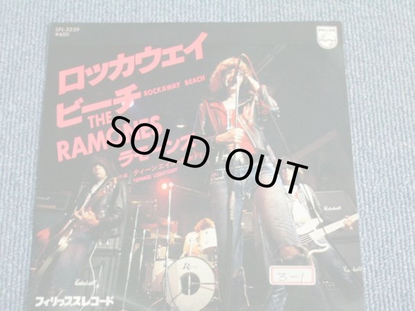 Photo1: RAMONES - ROCKAWAY BEACH / 1978 JAPAN WHITE LABEL PROMO 7"45s SINGLE