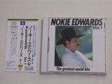 Photo: NOKIE EDWARDS of THE VENTURES - VOL.1  THE GREATEST WORLD HITS / 1989 JAPAN ORIGINAL used CD With OBI