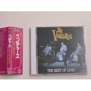 Photo: THE VENTURES - BEST OF LIVE  / 1991  JAPAN ORIGINAL USED CD With OBI 