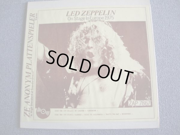 Photo1: LED ZEPPELIN  -  ON STAGE IN EUROPE 1975