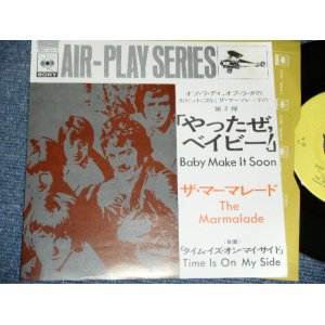 Photo: THE MARMALADE - BABY MAKE IT SOON / 1969 JAPAN ORIGINAL YELLOW LABEL PROMO 7"45 With PICTURE COVER 
