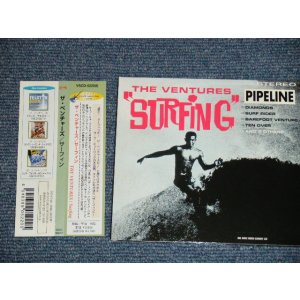 Photo: THE VENTURES - SURFING / 2004 FRANCE  ORIGINAL CD With 2004 JAPAN  ORIGINAL OBI & LINNER Used CD 