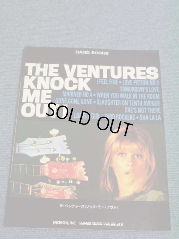 Photo1: THE VENTURES - ( BAND SCORE )  KNOCK ME OUT / 1995  1st Press  VERSION Used BOOK