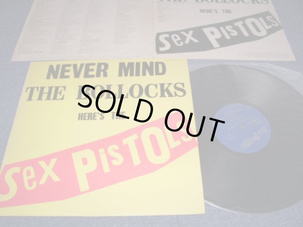 Photo1: SEX PISTOLS  -  NEVER MIND THE BKOLLOCKS  / 1977 ORIGINAL LP