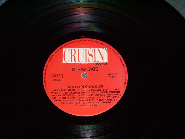 Photo: STRAY CATS  ストレイ・キャッツ - SIXTEEN CANDLES  / 1991 COLLECTORS ( BOOT ) Used LP