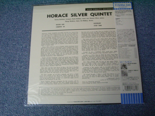 Photo: HORACE SILVER QUINTET - HORACE SILVER QUINTET VOL.3 / 1999 JAPAN LIMITED 1st RELEASE BRAND NEW 10"LP Dead stock