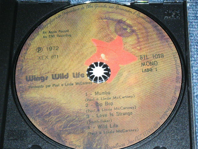 Photo: WINGS & PAUL McCARTNEY ( THE BEATLES ) - WILD LIFE ( MONO VERSION )  / Brand New COLLECTOR'S CD