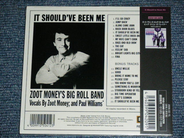 Photo: ZOOT MONEY'S BIG ROLL BAND - IT SHOULD'VE BEEN ME / 2006 FRANCE  ORIGINAL CD With 2004 JAPAN  ORIGINAL OBI & LINNER Brand New Sealed CD 