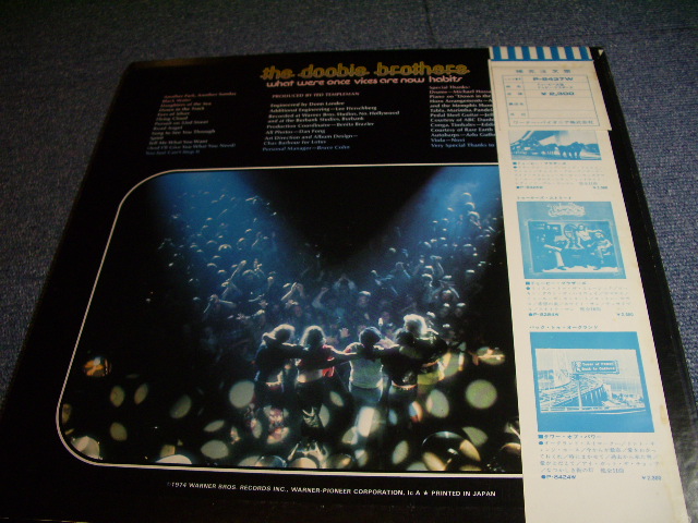 Photo: THE DOOBIE BROTHERS - WHAT WERE ONCE VICES ARE NOW HABITS / 1974 JAPAN ORIGINAL LP With OBI 
