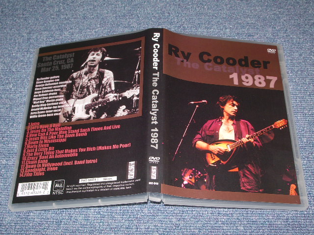Photo1: RY COODER - THE CATALYST 1987 / BRAND NEW COLLECTORS DVD