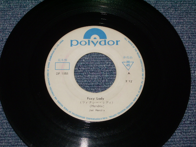 Photo: JIMI HENDRIX - FOXY LADY / 1968 JAPAN ORIGINAL White Label Promo 7"45 With PICTURE SLEEVE 