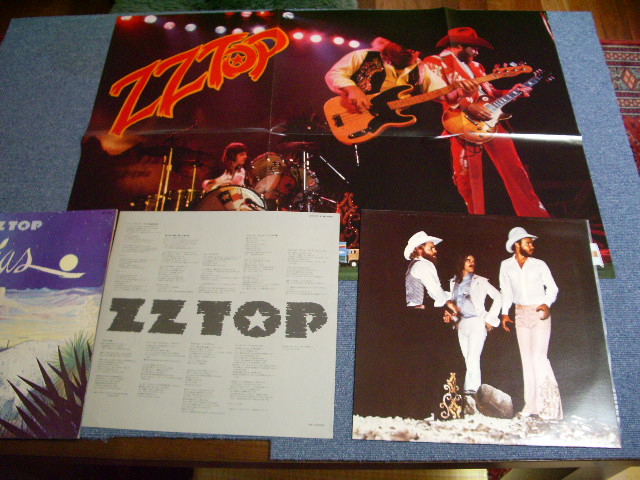 Photo: ZZ TOP - TEJAS / 1977 JAPAN Complete Set LP with OBI 