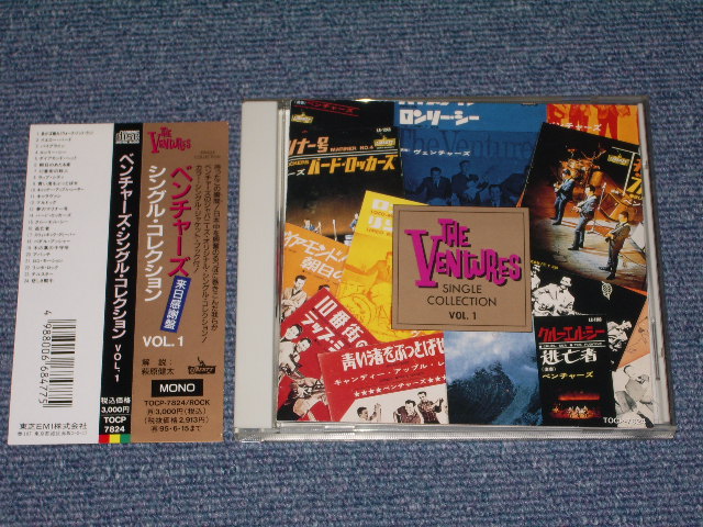 Photo1: THE VENTURES - SINGLE COLLECTION VOL.1  / 1993 JAPAN Original Used CD With OBI 