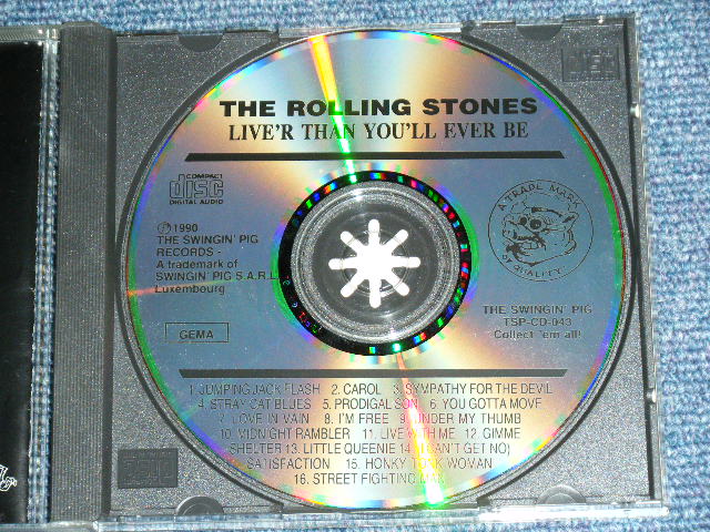 Photo: THE ROLLING STONES - LIVE'R THAN YOU'LL EVER BE  ( 1969 LIVE )  / 1990  ORIGINAL COLLECTOR'S (BOOT)  Used CD 