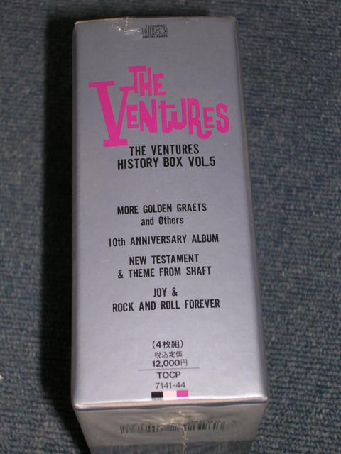 Photo: THE VENTURES - THE VENTURES HISTORY BOX VOL.5  / 1992 JAPAN ORIGINAL Promo Sealed 4 CD BOXSET 
