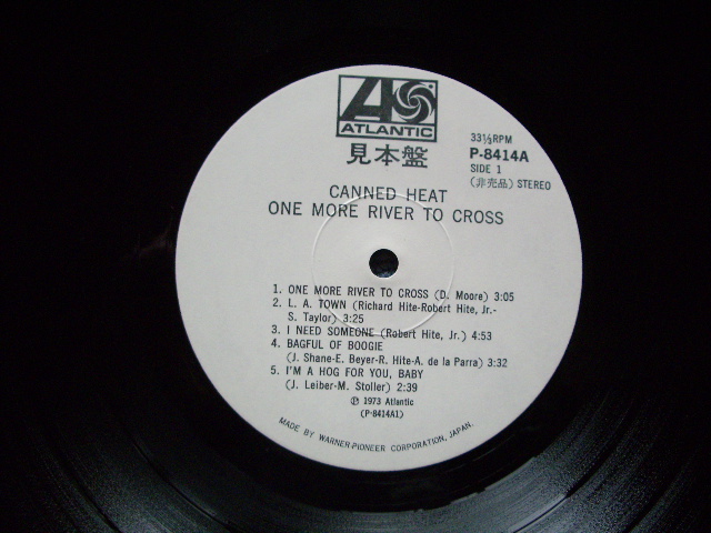 Photo: CANNED HEAT - ONE MORE RIVER CROSS / WHITE LABEL PROMO LP