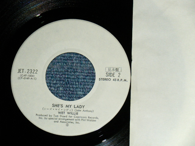 Photo: WET WILLIE - LEONA  / Early  1974 JAPAN ORIGINAL White Label PROMO Used 7"SINGLE 