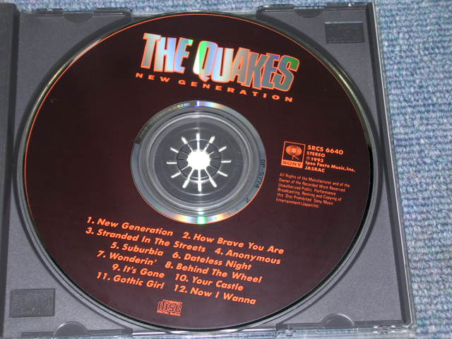 Photo: THE QUAKES - NEW GENERATIO / 1993 JAPAN Used CD 