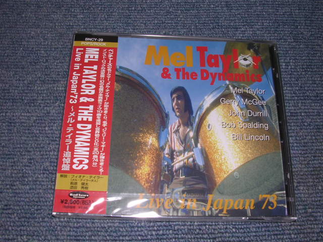Photo1: MEL TAYLOR ( of THE VENTURES) - LIVE IN JAPAN '73 ( 1997 VERSION OBI ) / 1997 JAPAN Original Sealed CD 