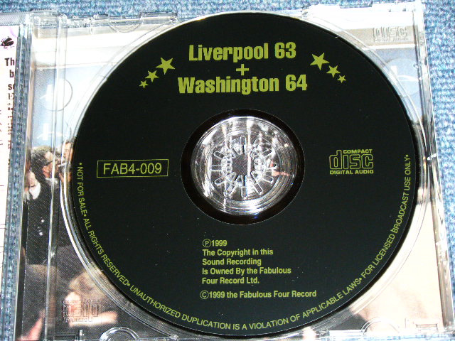 Photo: THE BEATLES - LIVERPOOL 63+ WASHINGTON 64  / 1999 Brand New COLLECTOR'S CD